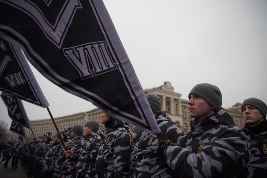 Azov has formed a 600-strong far-right militia National Druzhina to patrol Kyiv