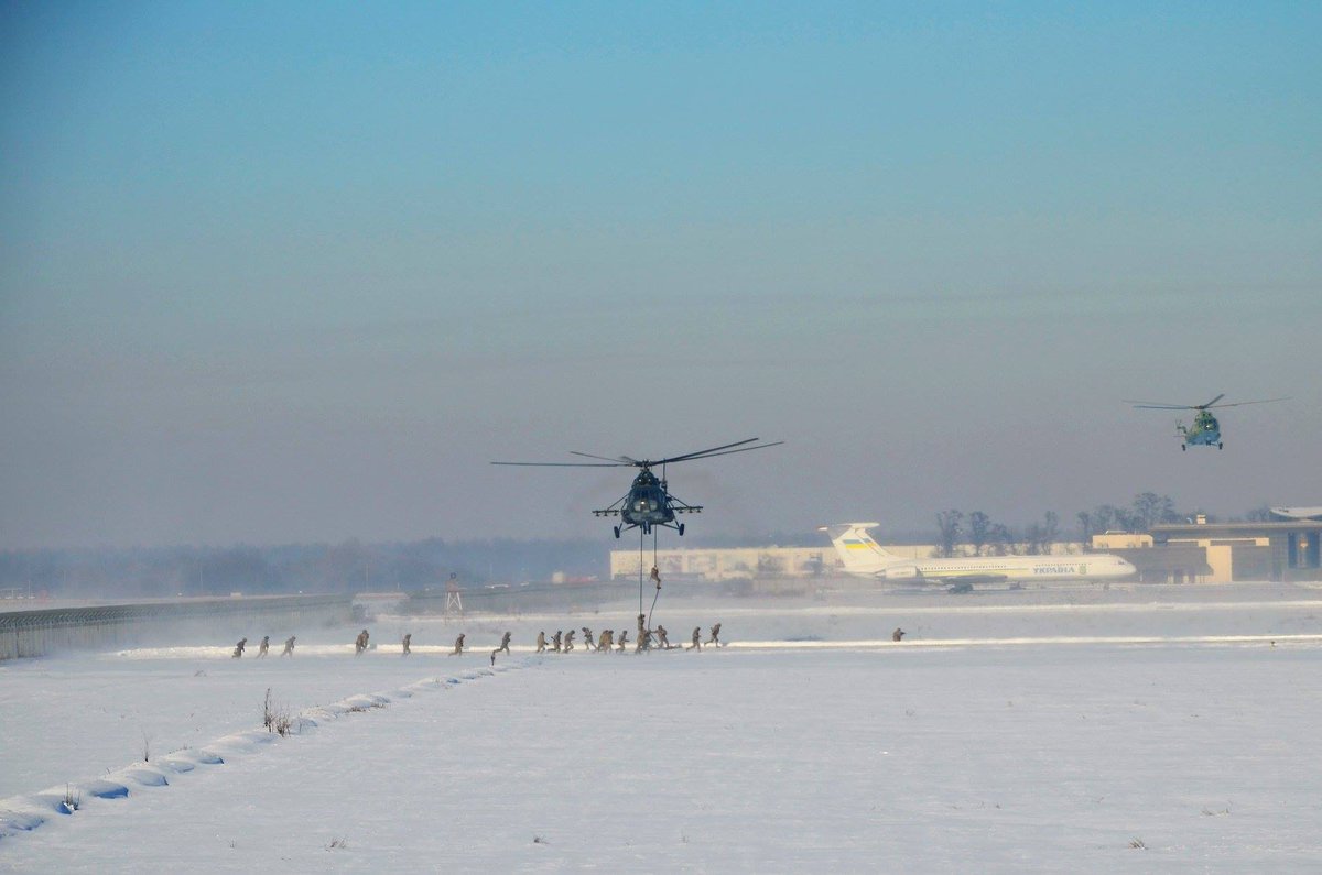 Training in aviation brigade 