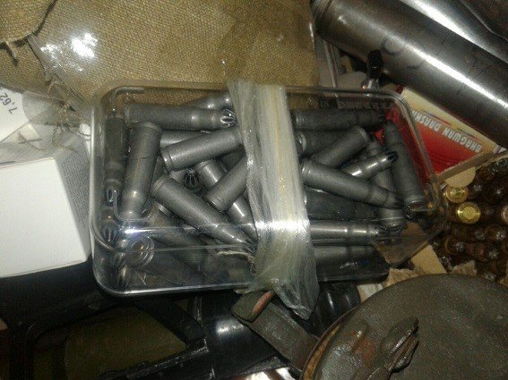 In Kyiv, police seized small arms and ammo