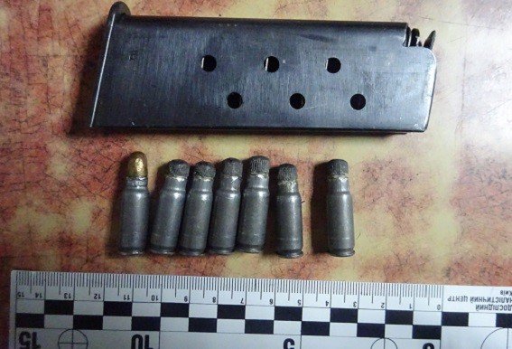 In Kyiv, police seized small arms and ammo