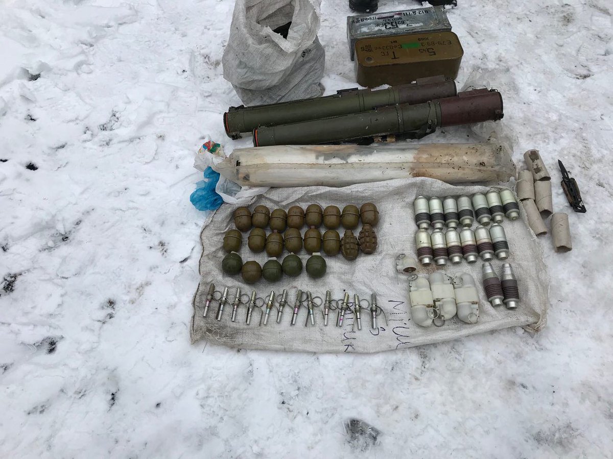During investigation of triple homicide in Velyka Novosilka, police seized big amount of ammunition