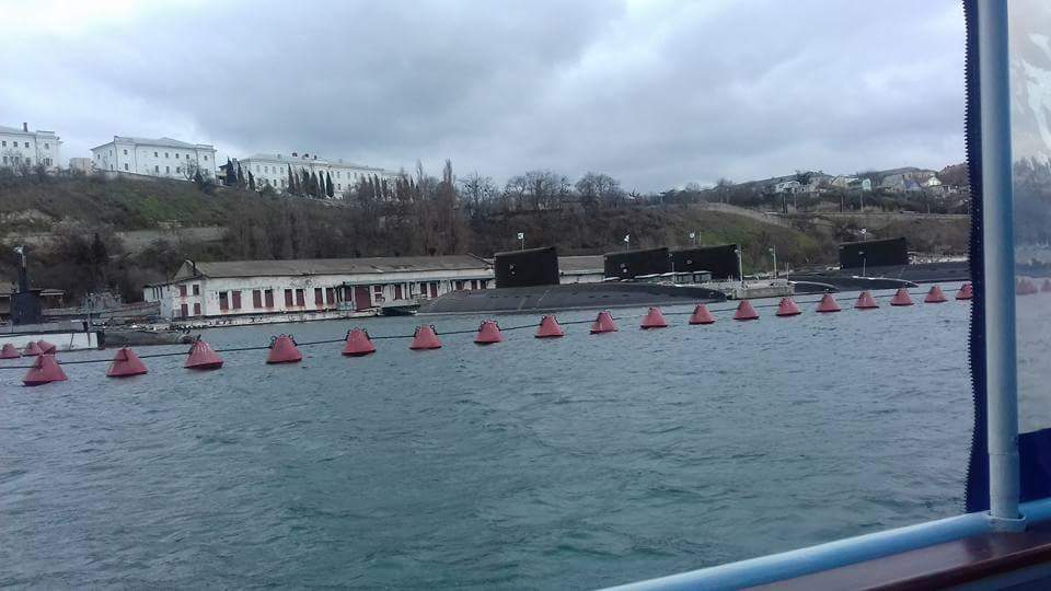Submarines and Big landing ships in Sevastopol