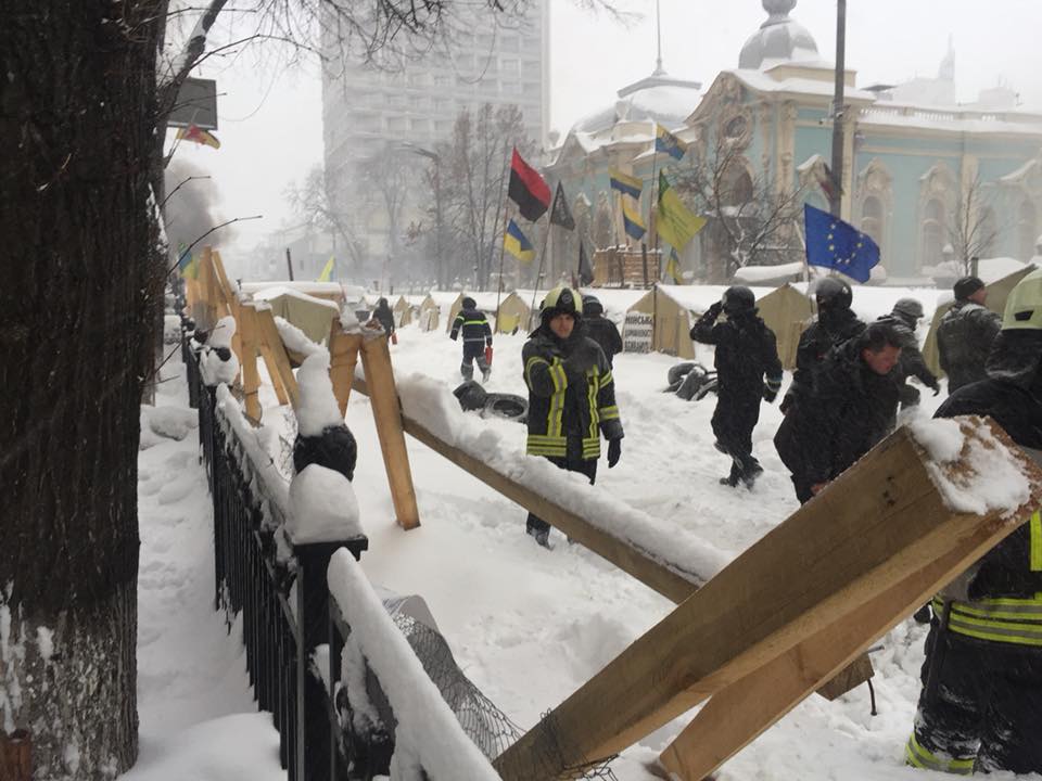 Police says that they have to make investigation actions in several criminal cases, and protesters attacked them