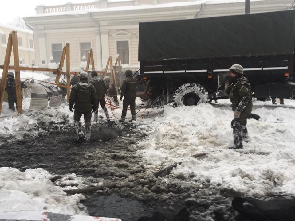 Police says that they have to make investigation actions in several criminal cases, and protesters attacked them