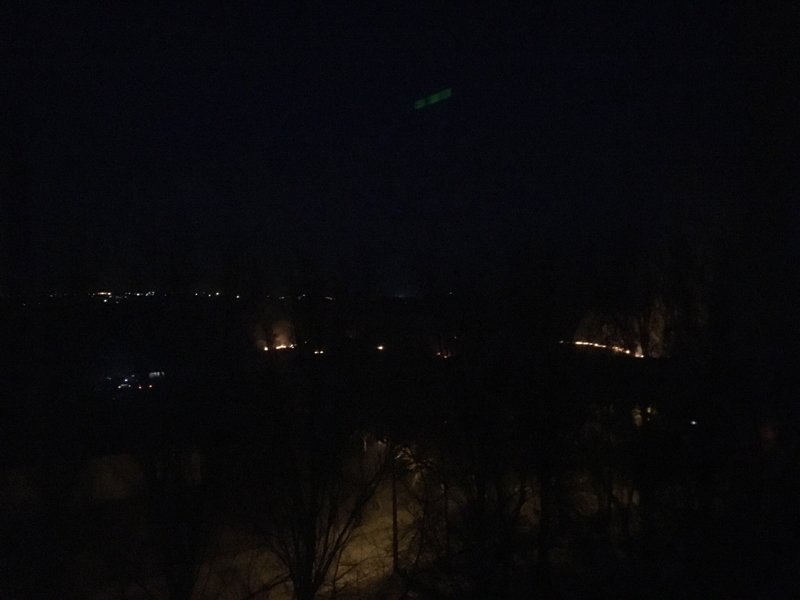 Field on fire near Teksylshyk, Donetsk