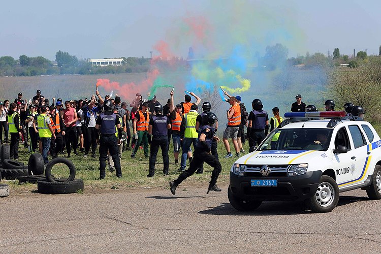 Massive law enforcement drill in Odesa today