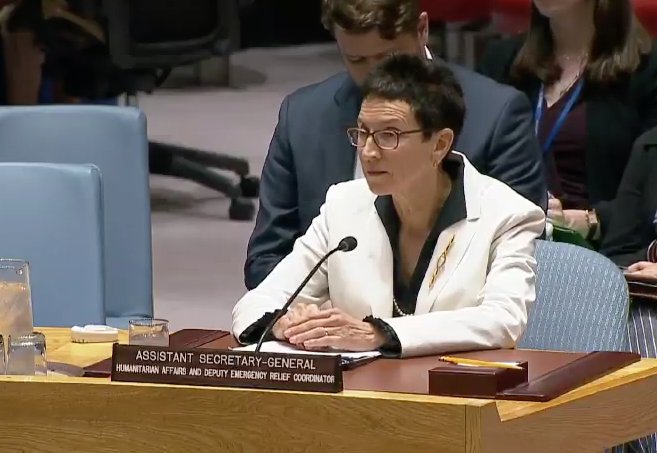 If Russia truly cares about the people of the Donbas, it should end the fighting that it started, withdraw its military personnel and weapons, and cease support for separatists in line with its obligations under Minsk.  - @KarenPierceUN at UNSC   