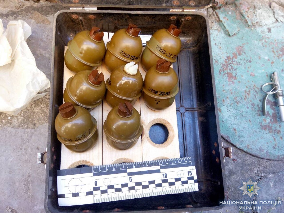 Police seized ammunition from the man in Mykolaiv