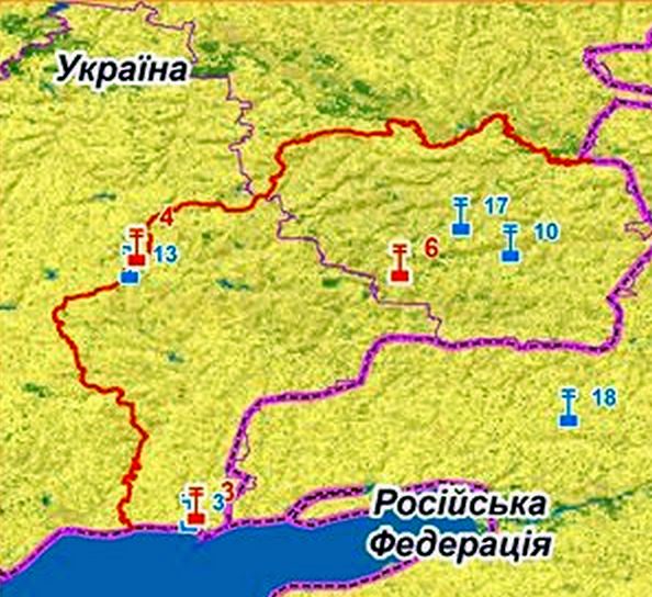 Coordinates of Russian Satellite communication stations