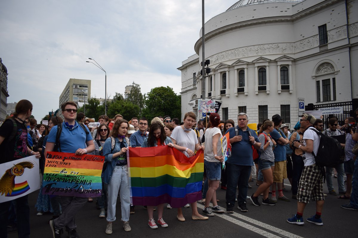 Largest turnout for KyivPride2018 with police estimating 3500 participants   