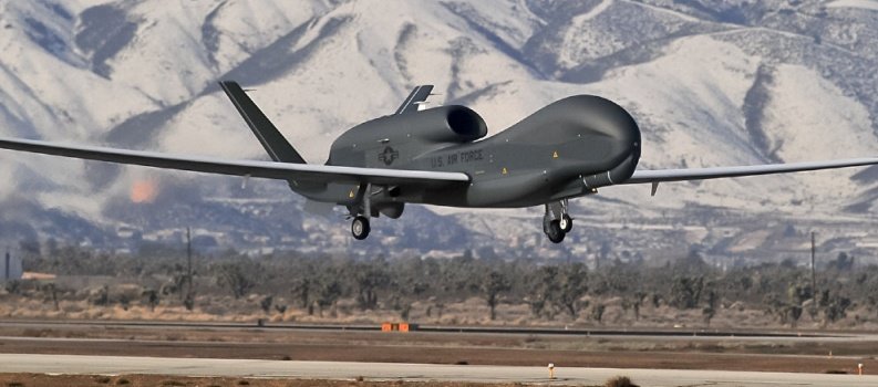 US Air Force RQ-4 Global Hawk   
 52,000ft heading north over Ukraine  