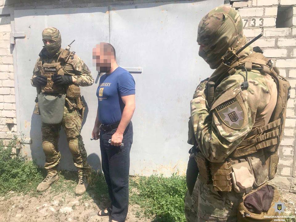 Police seized ammunition from a man in Dnipro city