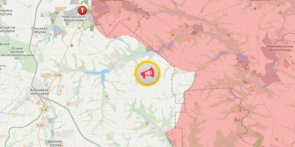 SMM long-range UAV again spotted six multiple launch rocket systems (MLRS) (BM-21 Grad, 122mm) at a compound east of Khrustalnyi (formerly Krasnyi Luch, 56km south-west of Luhansk)) and eight MLRS (BM-21) in a compound in the centre of Khrustalnyi,  as well as seven MLRS (BM-21) south of Sadovyi (57km south-west of Luhansk) and four self-propelled howitzers (2S1) south-east of Ternove (57km east of Donetsk)