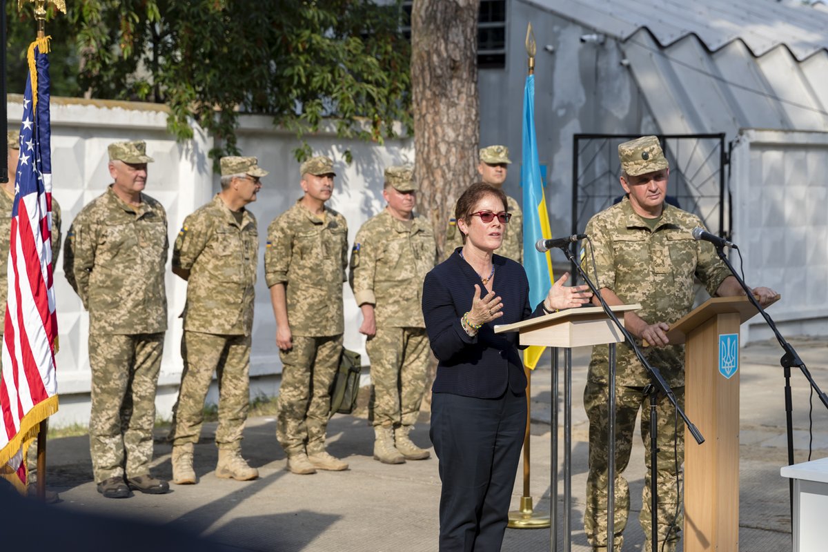 Ambassador Yovanovitch transferred two Firefinder radar systems and radar support equipment to the Ukrainian Armed Forces today. We provide this assistance because we are committed to helping Ukraine defend its sovereignty and territorial integrity, she said.   