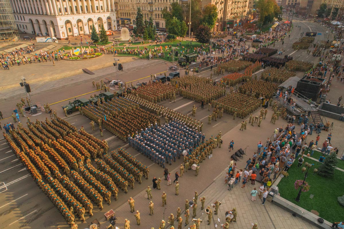 Rehearsal of the parade for the Independence Day was held in Kyiv