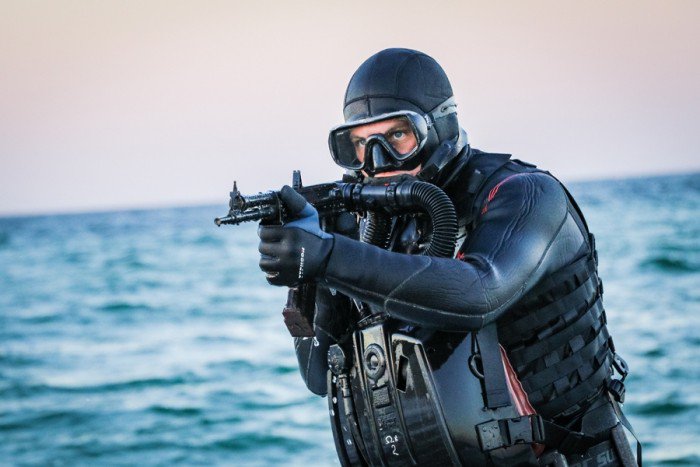 Joint exercises by combat divers of the Navy, the SOF of Army and the Security Service of Ukraine on the island of Tendra