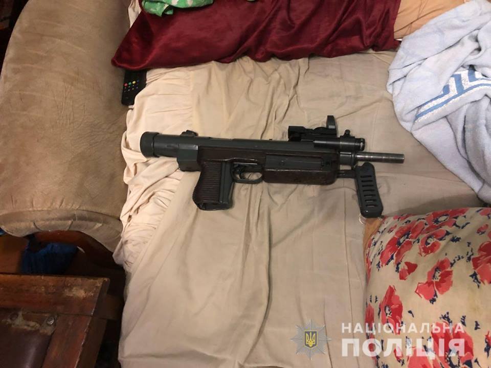 Police published photos of weapons seized from Kharkiv shooter
