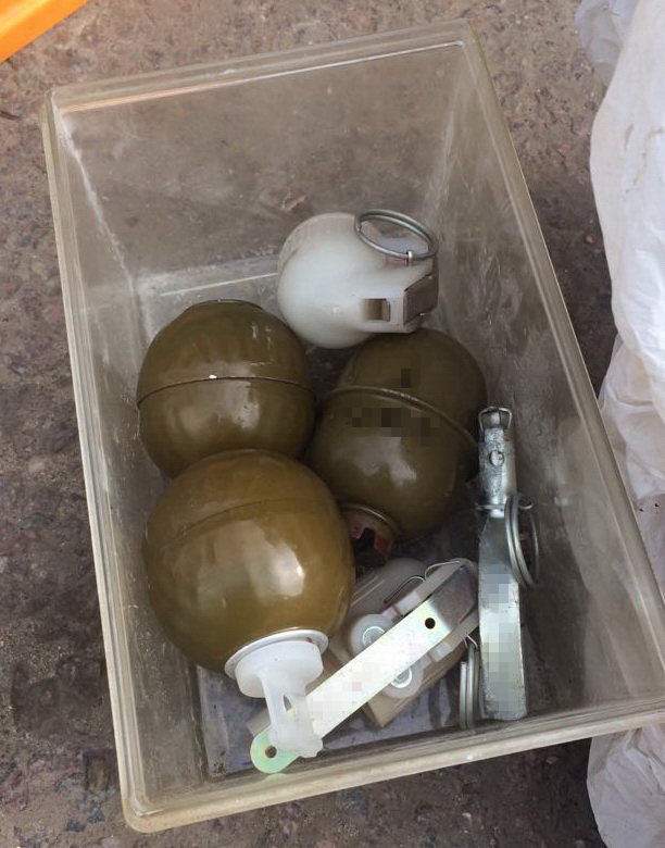 Security service of Ukraine seized large amount of weapons and ammunition in Novomoskovs'k north to Dnipro city