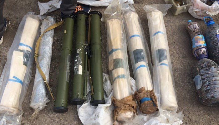 Security service of Ukraine seized large amount of weapons and ammunition in Novomoskovs'k north to Dnipro city