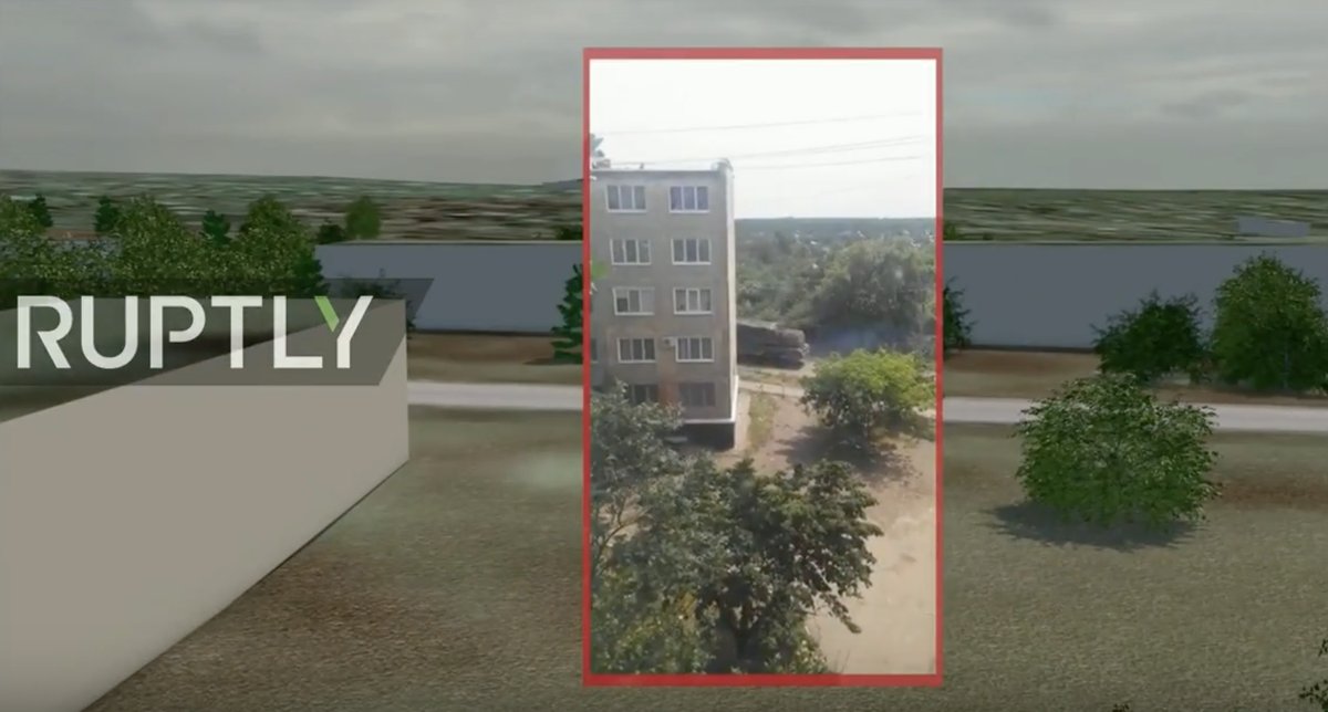 Russian MoD's #MH17 press conference:  they use the following animation from the JIT to claim one of the photographs is fake. This is misleading, and based on an error in the original JIT animation 