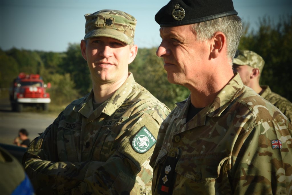 Ukrainian military games at Rivne firing range