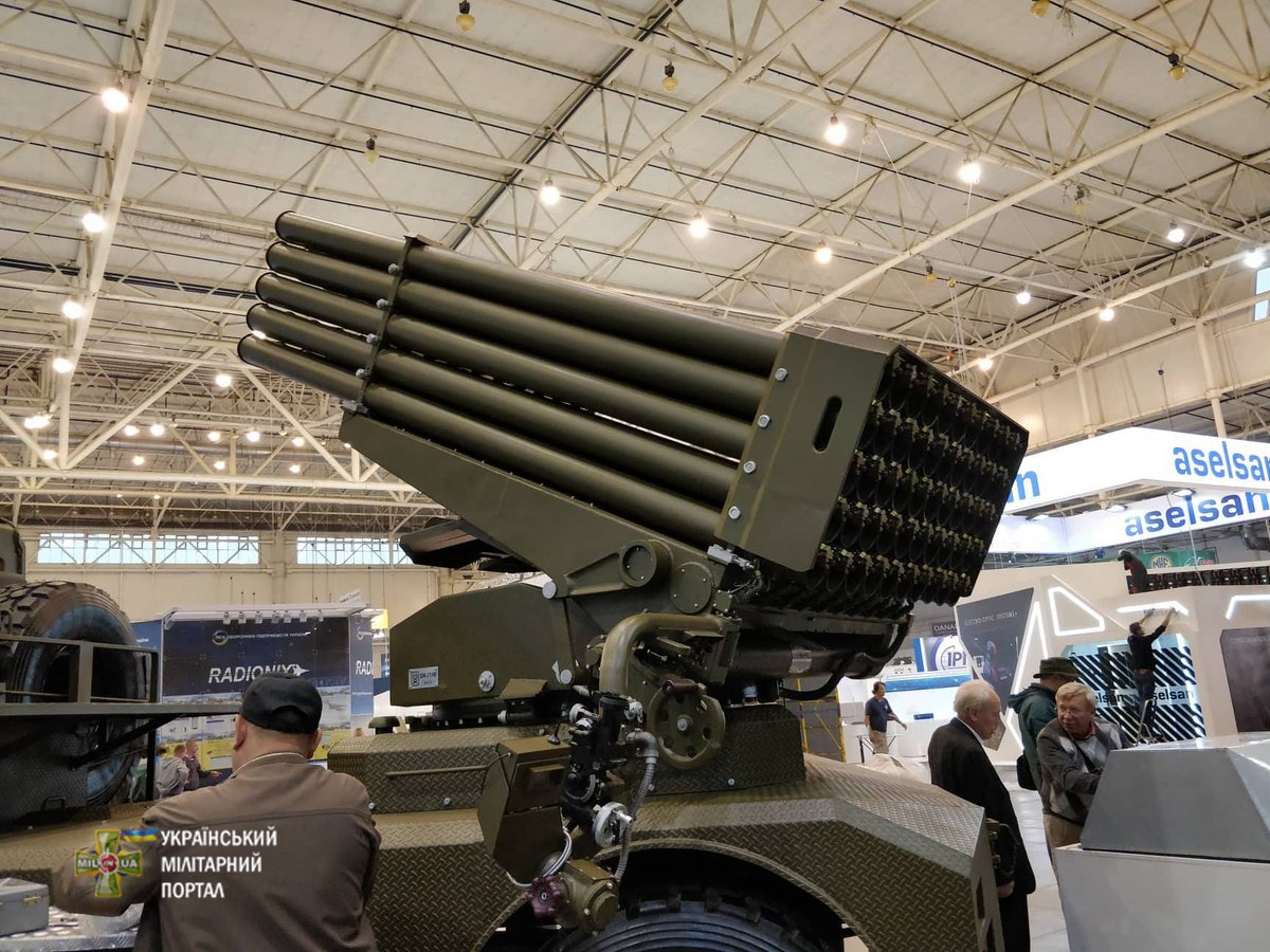 Photos Ukrainian Made Kraz 5401he Truck Mounted Mlrs Bm 21u At Weapons And Security 2018 2716
