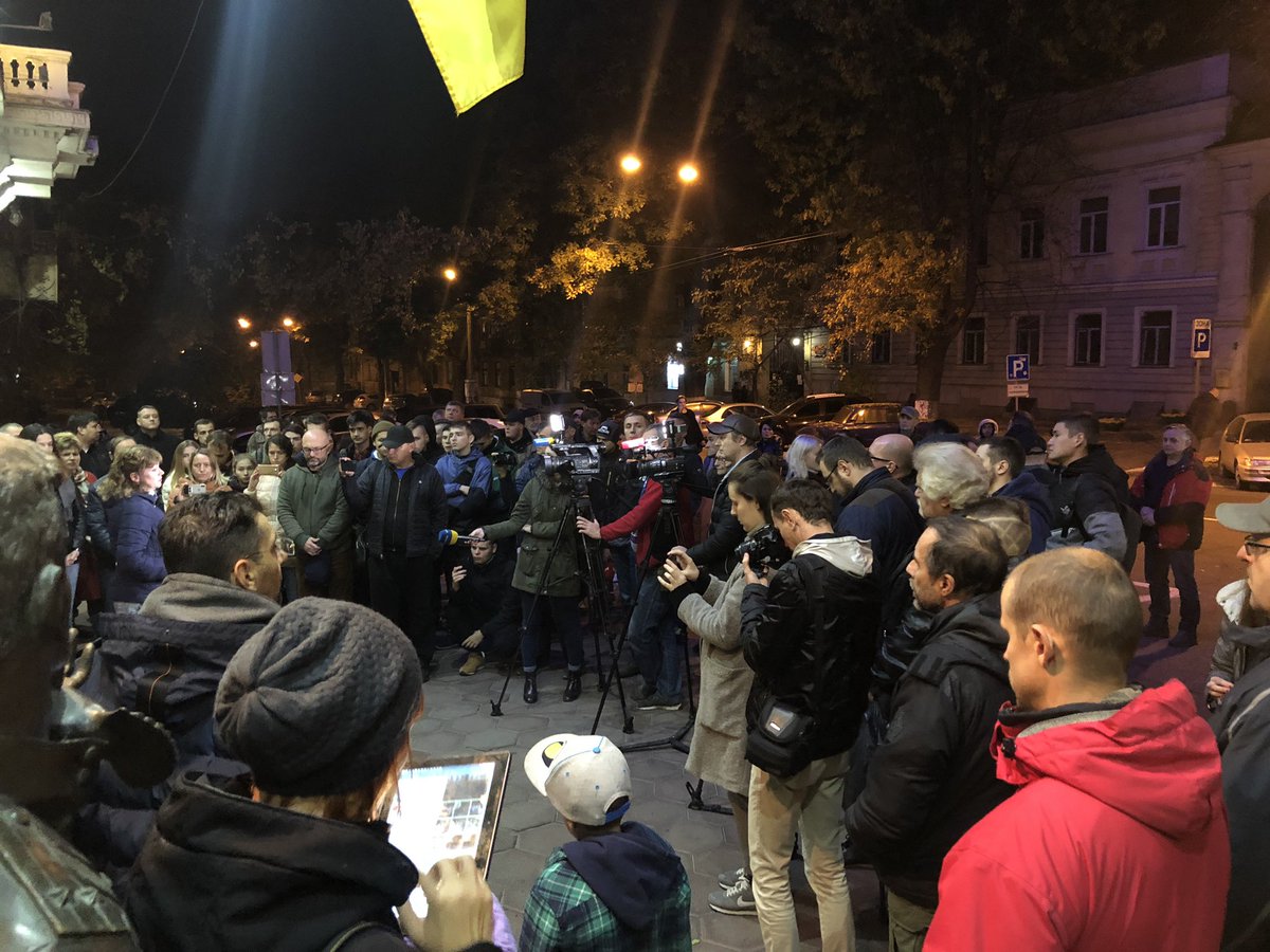 Vigil for Kateryna Hanzyuk in Odesa