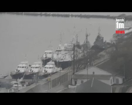 Seized Ukrainian boats were moved to Kerch 