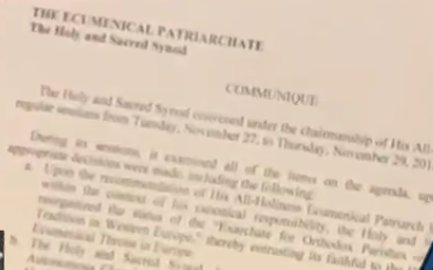 In the context of the Ecumenical Patriarchate’s previously-made decision to grant autocephaly to the Church of Ukraine, and in anticipation of the issuance of the Patriarchal and Synodal Tomos, the Holy and Sacred Synod drafted the Ukrainian Church’s Constitutional Charter.