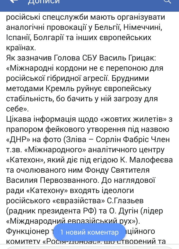 Security Service of Ukraine made a statement on Yellow vests with DNR flag - Russian proxies pushing protests across Europe