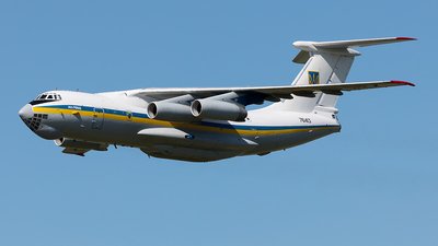 Ukraine Air Force IL76MD serial 76413 track from Kyiv heading northwest towards Norway. 2003z   