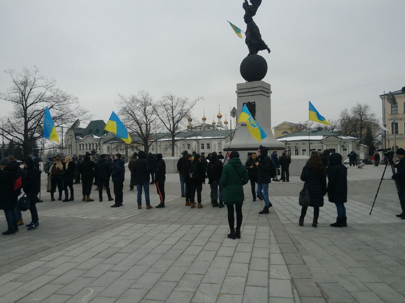Rally against new tariff for metro transportation in Kharkiv