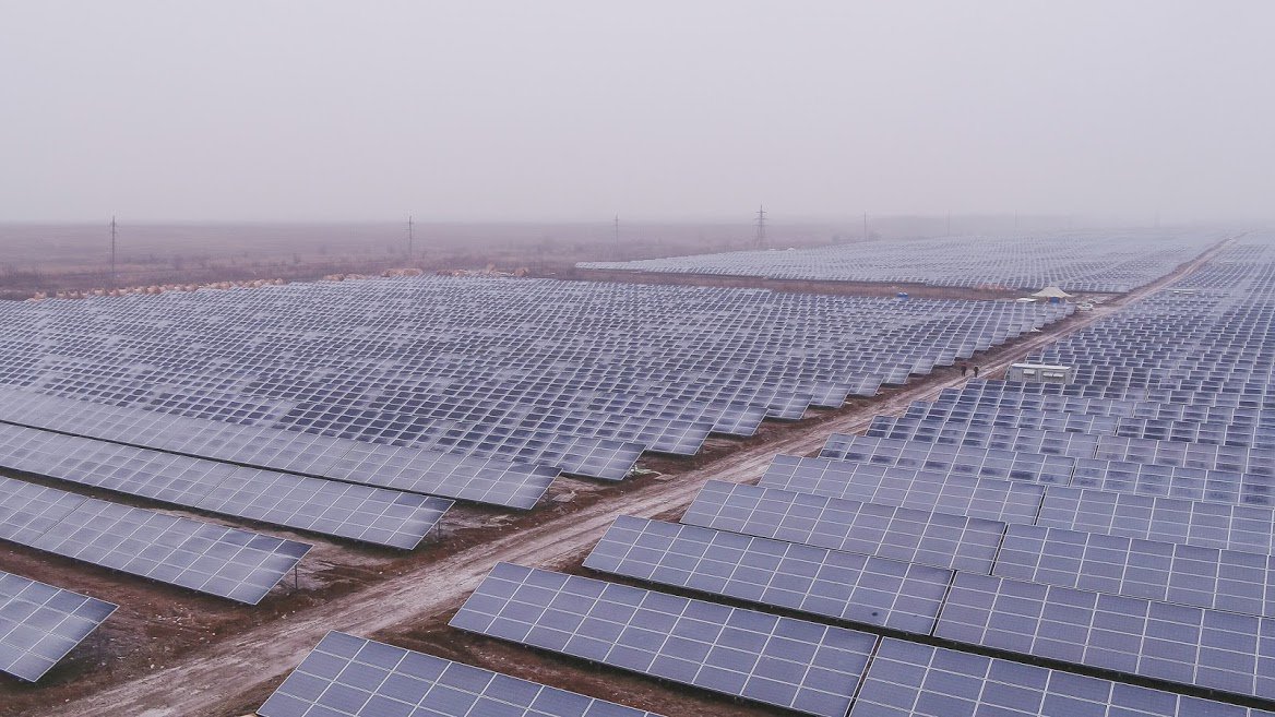 The biggest solar power plant in Ukraine(and 3rd in Europe) opened near  Starozavodske village in Dnipropetrovs'k region