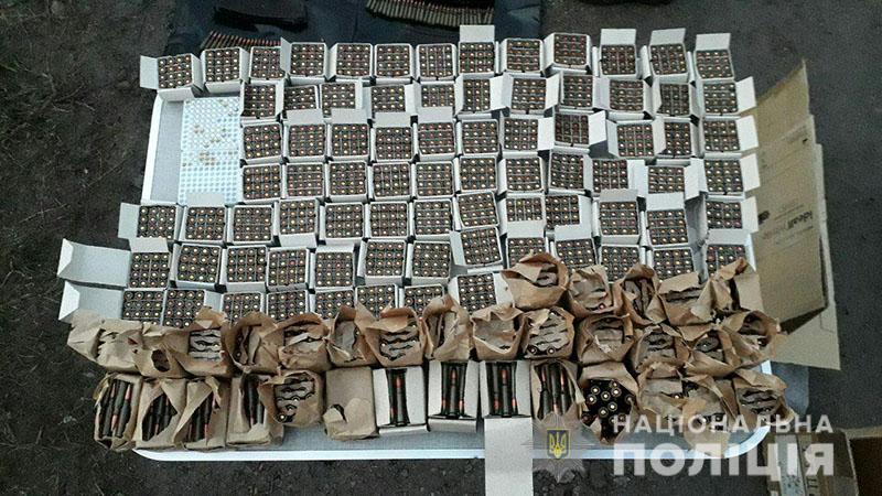 Ukrainian authorities seize large cache of weapons reportedly intended for use in acts of sabotage and terrorism.  Notable items include 2 RPG-26 rockets, plastic explosives, a POM-2 anti-personnel mine, and thousands of rounds of ammo    