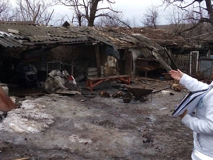 2 women wounded in shelling on Troitske village in Luhansk region, 3 houses were hit by mortars and artillery