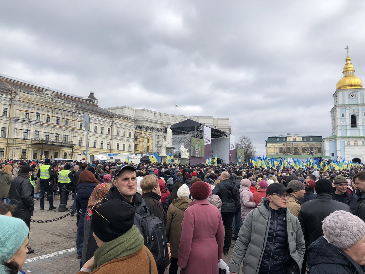 Poroshenko campaign rally today in Kyiv
