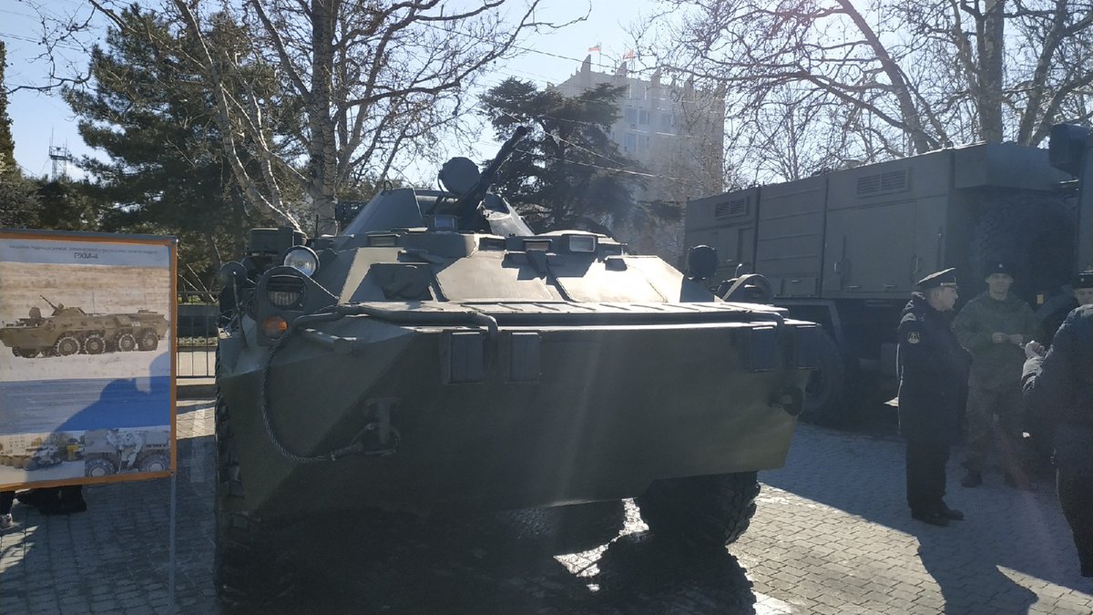 Military exhibition in Sevastopol with Bal anti-ship missile complex