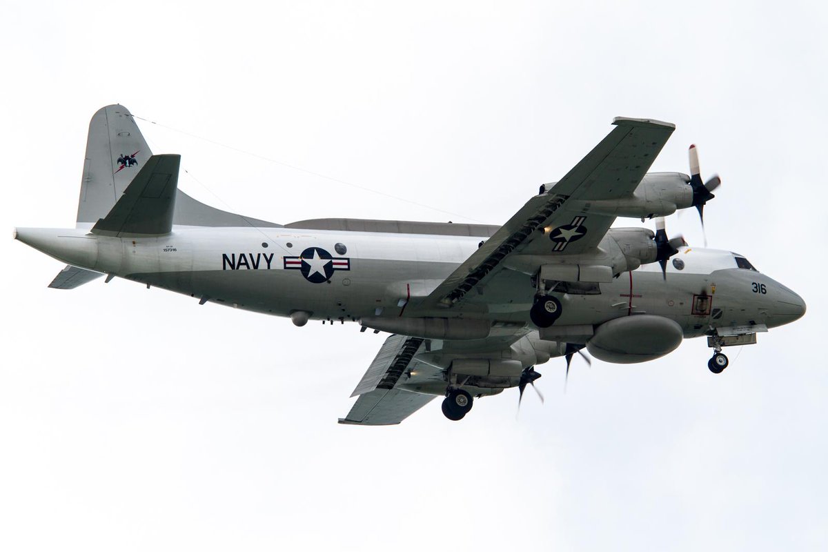 US Navy EP-3E Orion (ARIES II) 157316 patrolling off the coast of Crimea   