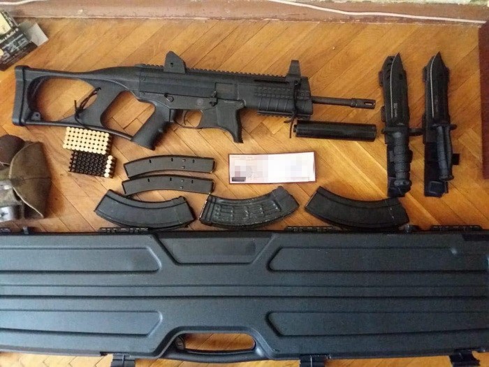 Security Service of Ukraine @ServiceSsu exposed an armed group working on behalf of Russian Federation. Weapons seized