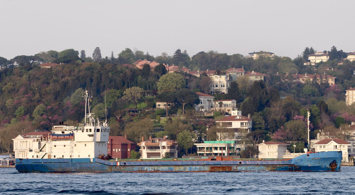 Shipping to/from Crimean ports: Astrakhan based Ladoga Shipping's Russia flag cargo vessel Solidat transits Bosphorus towards Marmara en route from Sevastopol to Ambarlı. Ship often works Novorossiysk-Sevastopol and Samsun-Kamysh Burun routes carrying CrimSoda and Crimean Titan cargo   