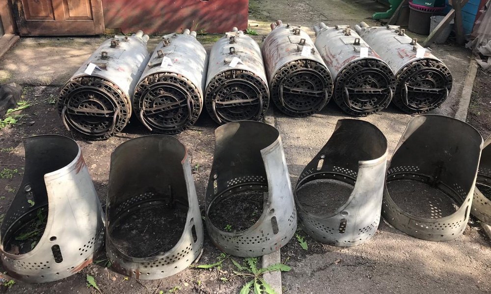 Security Service of Ukraine seized 6 UB-32 rocket pods for S-5 rockets from private house in Kyiv region