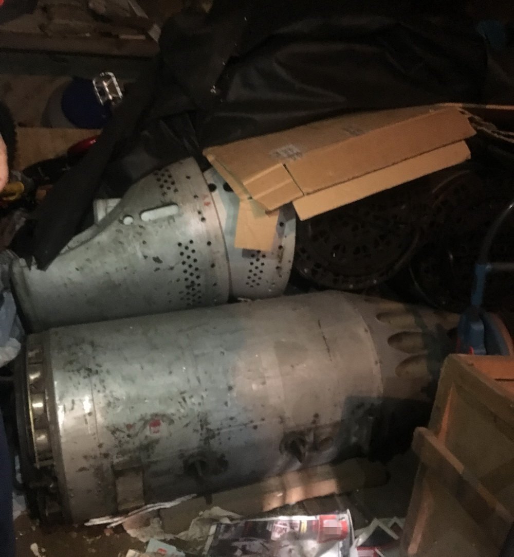 Security Service of Ukraine seized 6 UB-32 rocket pods for S-5 rockets from private house in Kyiv region