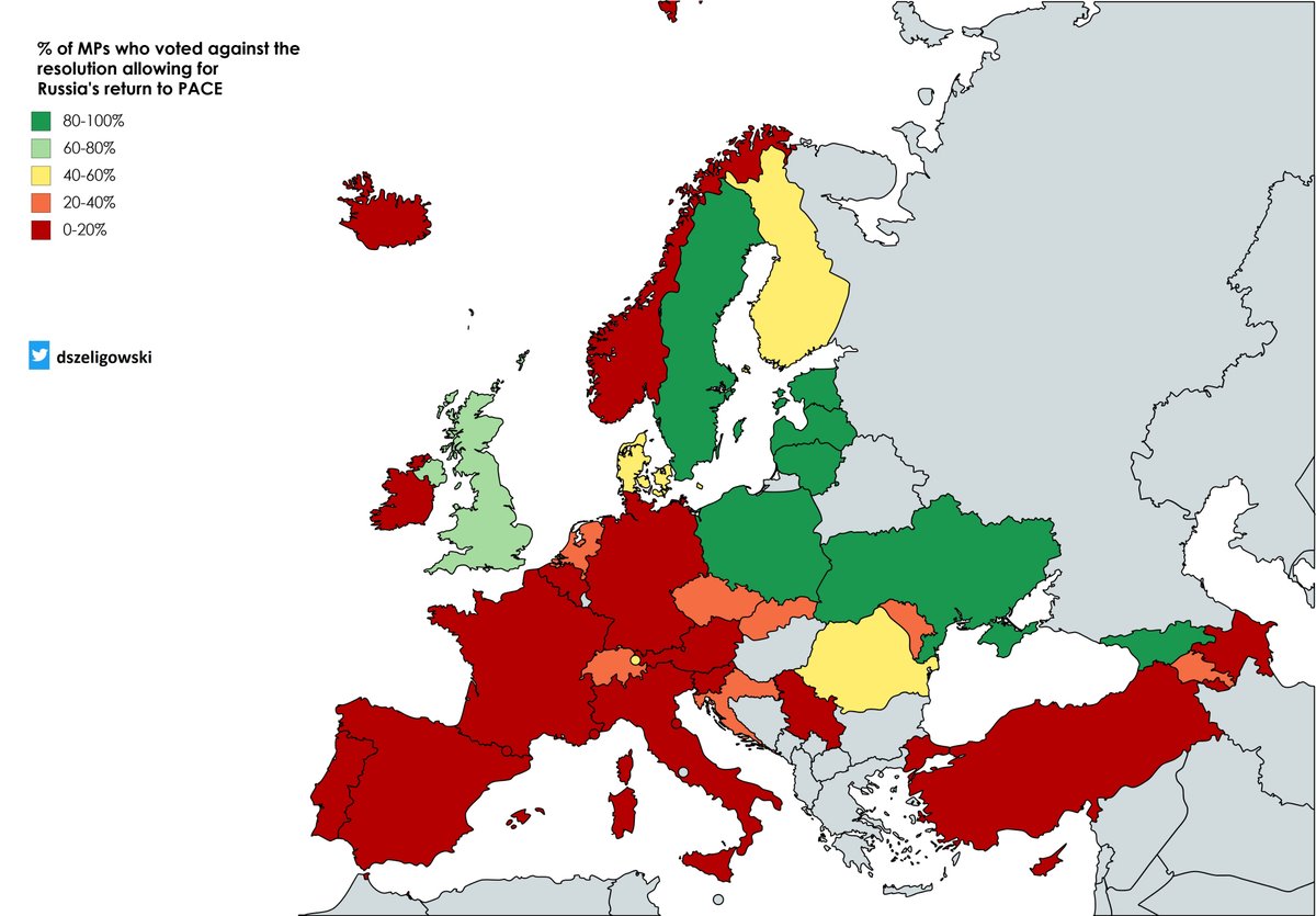 Map Which Delegations In The Parliamentary Assembly Of The