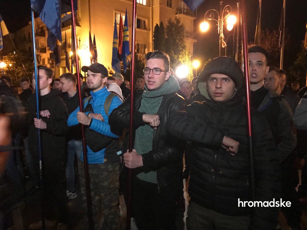 Nationalists are protesting Steinmeier formula near office of President of Ukraine