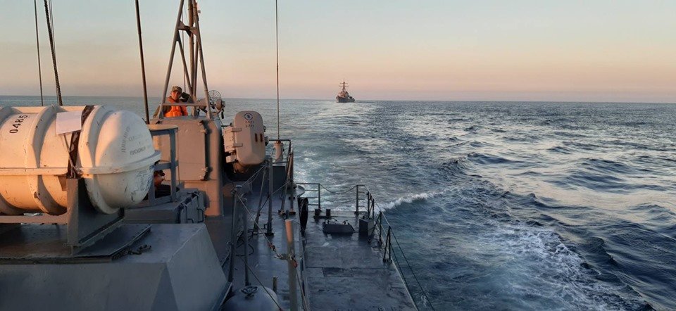 In the Black Sea, Matka-class Missile boat U153 Pryluky together with US missile destroyer Porter and Romanian Corvette Horia Macellario held a PASSEX training