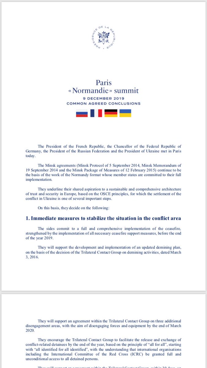 Here's the full Normandy Summit communique. 