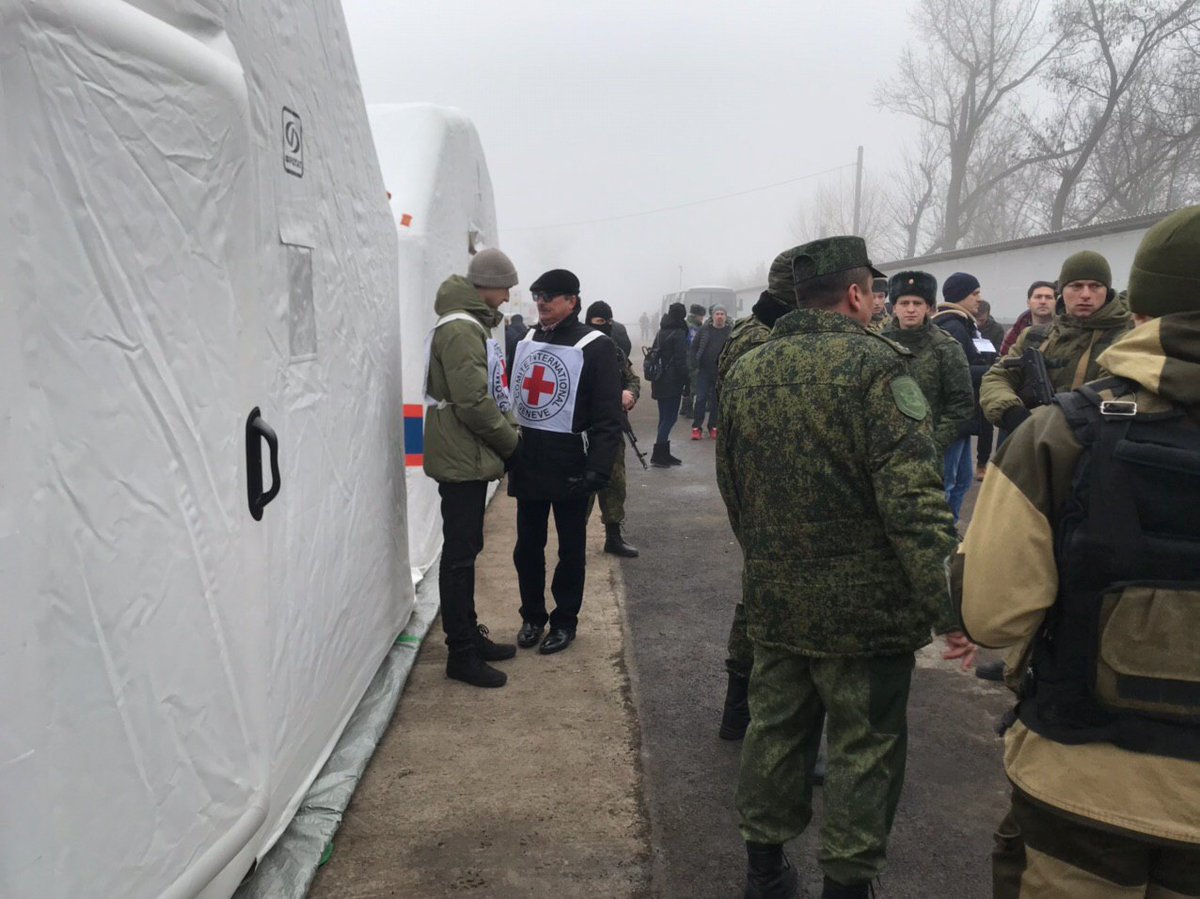 Red Cross verifying identities of POWs