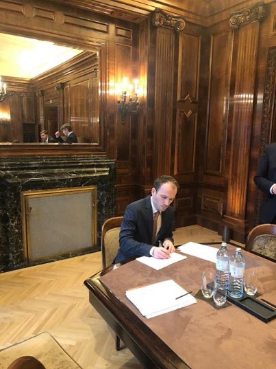 In Vienna Ukraine and Russia have started the process of signing documents on gas transit