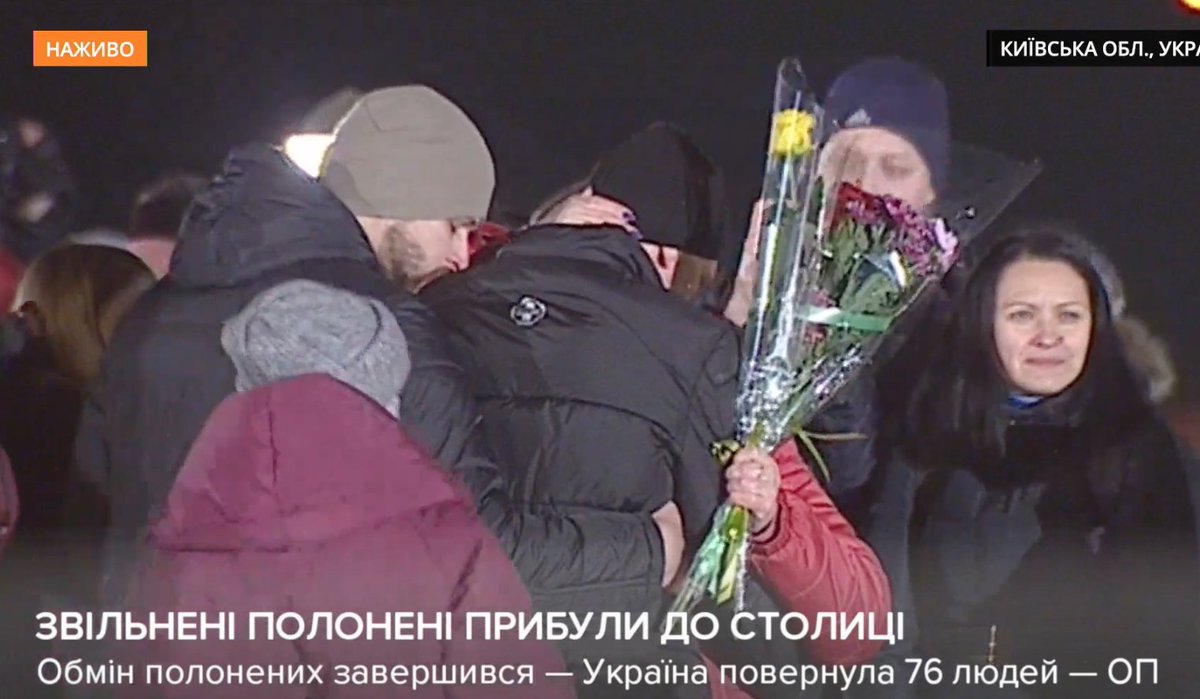 Ukrainians released today from captivity have arrived in Kyiv