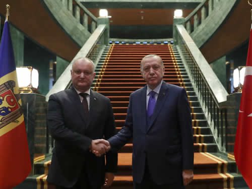 Turkish military saved a Moldovan family held by ISIS in Syria and returned them to their homeland, per Turkish presidency.  Moldovan President Dodon thanked Erdogan for his help to save the family.   Dodon is in Ankara today